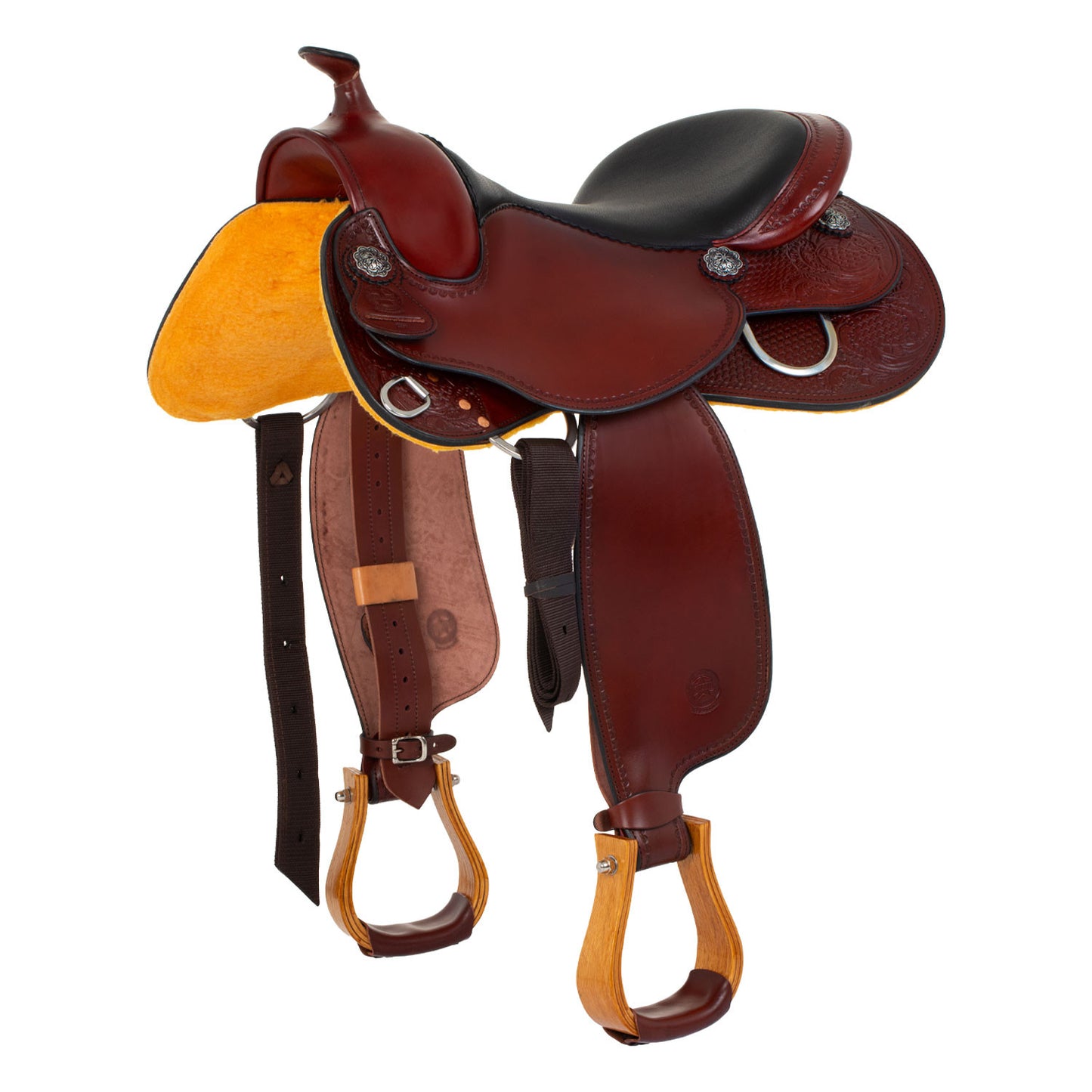 Silla Garland Pleasure small butterfly tooling rose - Burgundy/Black