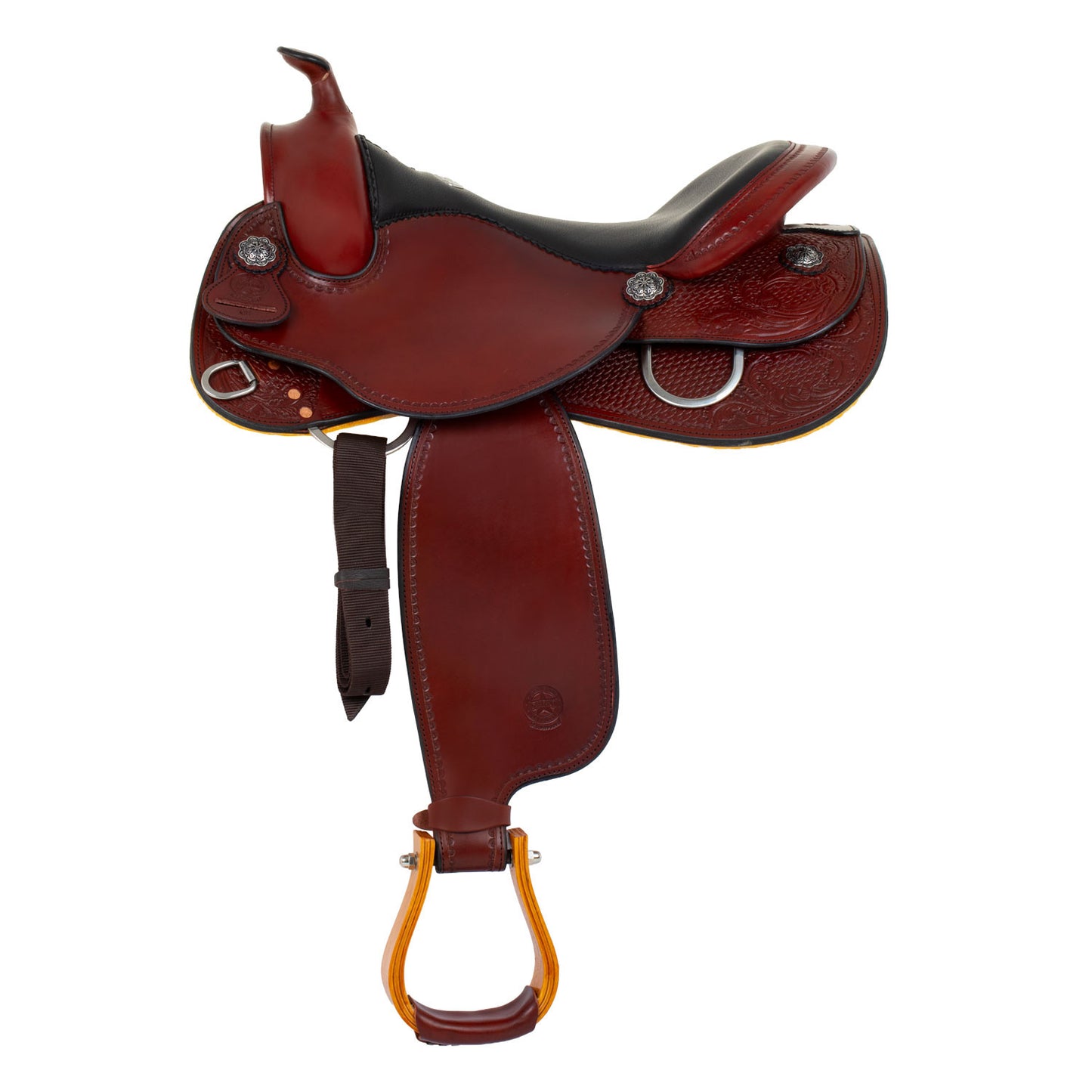 Silla Garland Pleasure small butterfly tooling rose - Burgundy/Black