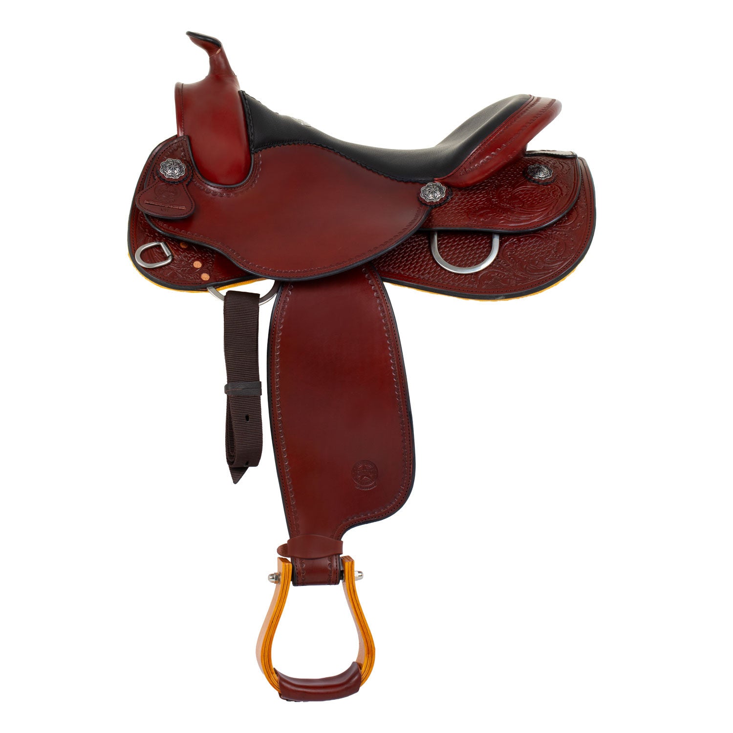 Silla Garland Pleasure small butterfly tooling rose - Burgundy/Black