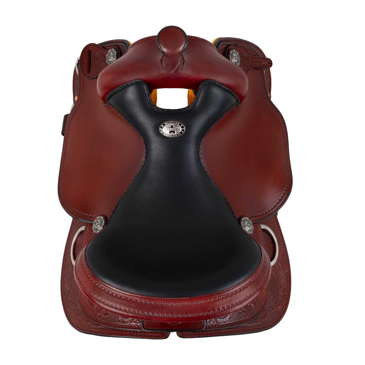Silla Garland Pleasure small butterfly tooling rose - Burgundy/Black