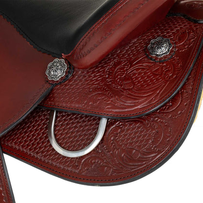 Silla Garland Pleasure small butterfly tooling rose - Burgundy/Black