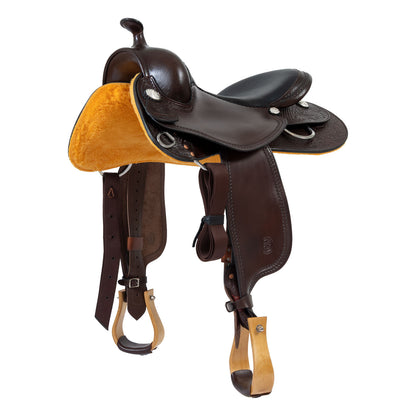 Silla Garland Pleasure small butterfly tooling rose - Dark Brown/Black