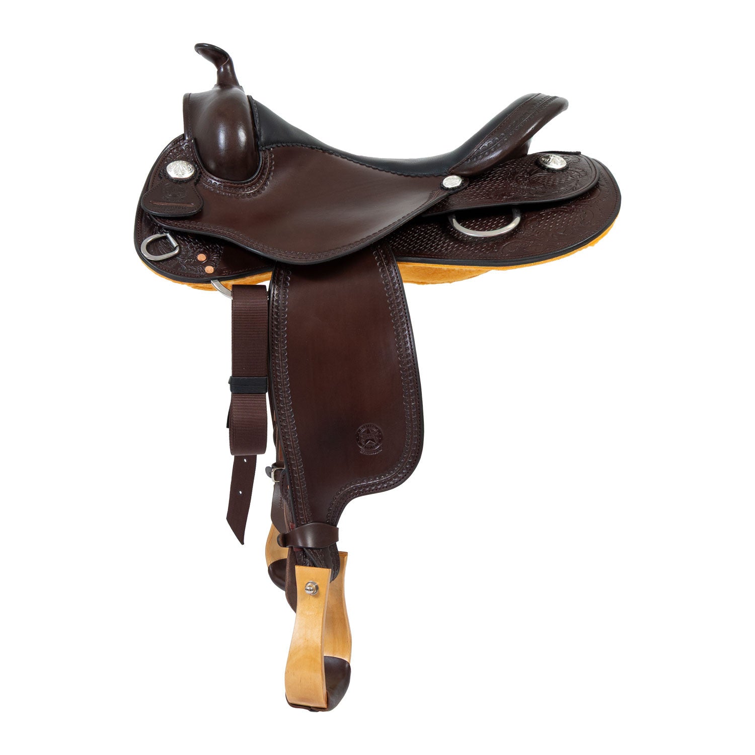 Silla Garland Pleasure small butterfly tooling rose - Dark Brown/Black