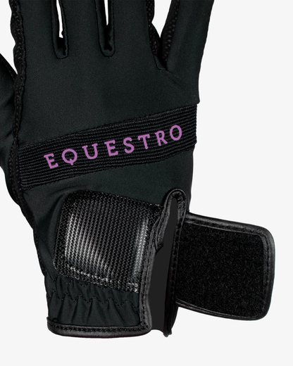 Guantes De Tejido Técnico Con Logo Multicolor Equestro - Rincón del Valle