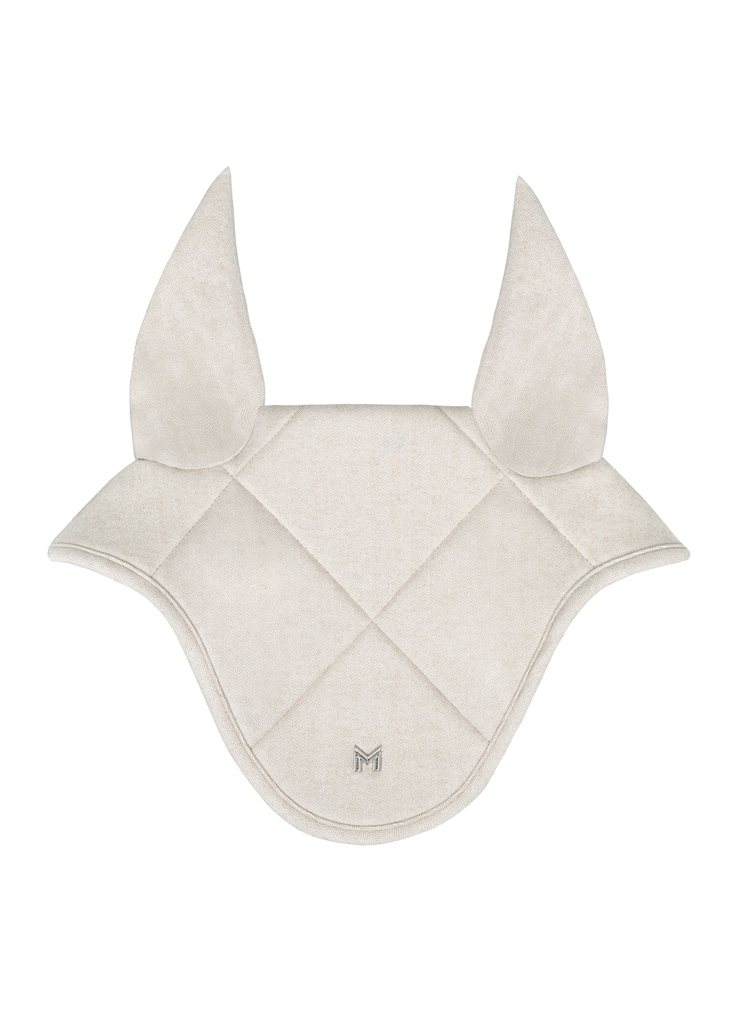 Producto ecuestre Maximilian Equestrian Herringbone Ear Bonnet (Beige) detalle 2