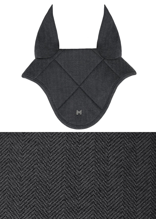 Maximilian Equestrian Herringbone orejeras (Graphite) para equitación