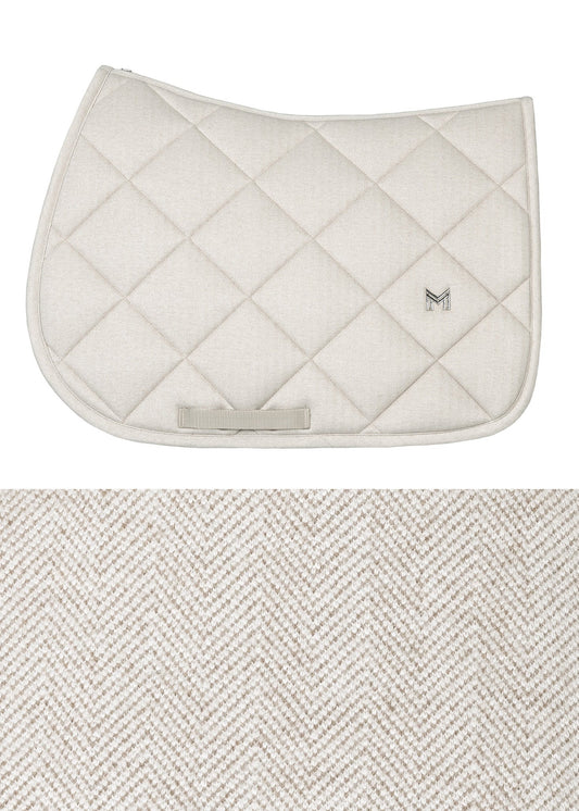 Maximilian Equestrian Herringbone mantilla de salto (Beige) para equitación