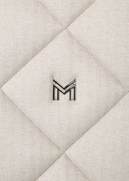 Producto ecuestre Maximilian Equestrian Herringbone Jumping Saddle Pad (Beige) detalle 2