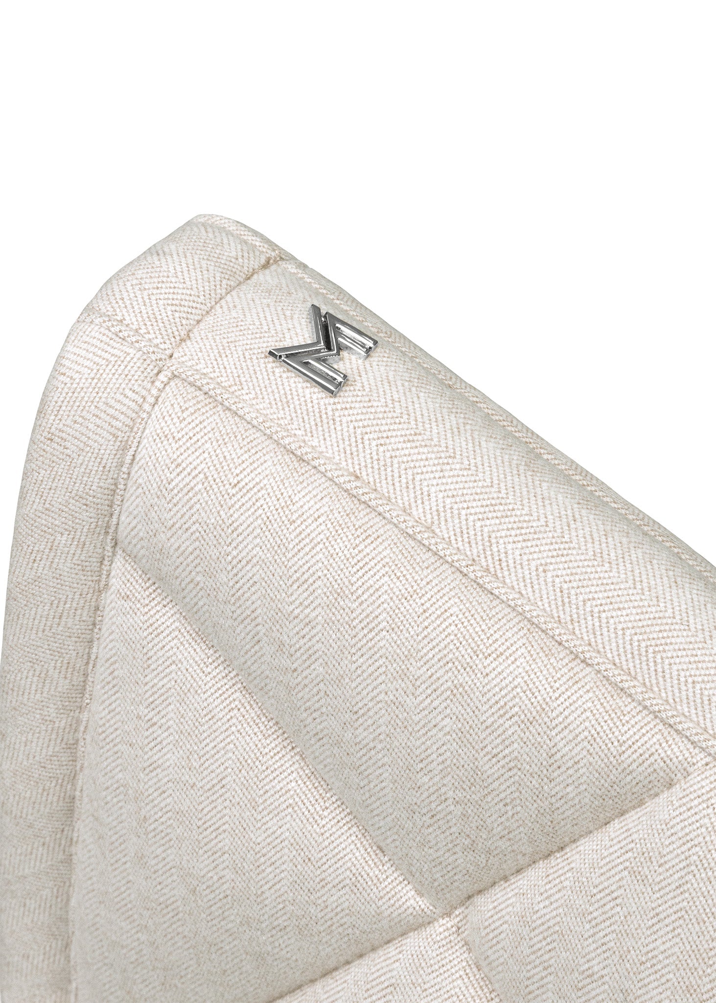 Producto ecuestre Maximilian Equestrian Herringbone Jumping Saddle Pad (Beige) detalle 5