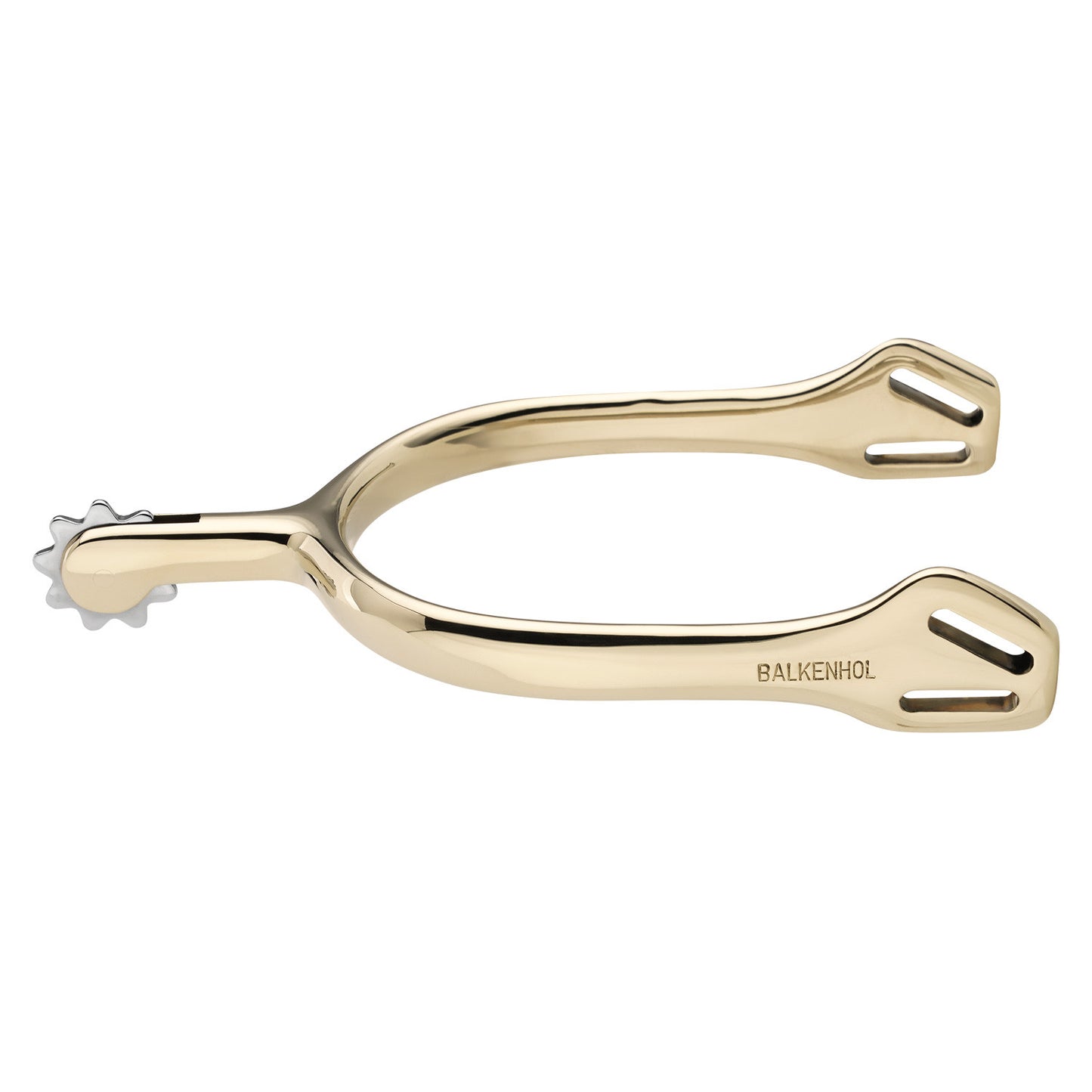 Espuelas Balkenhol para hombre con cierre Balkenhol - Plata Alemana altamente pulida, 40 mm redondeadas Sprenger