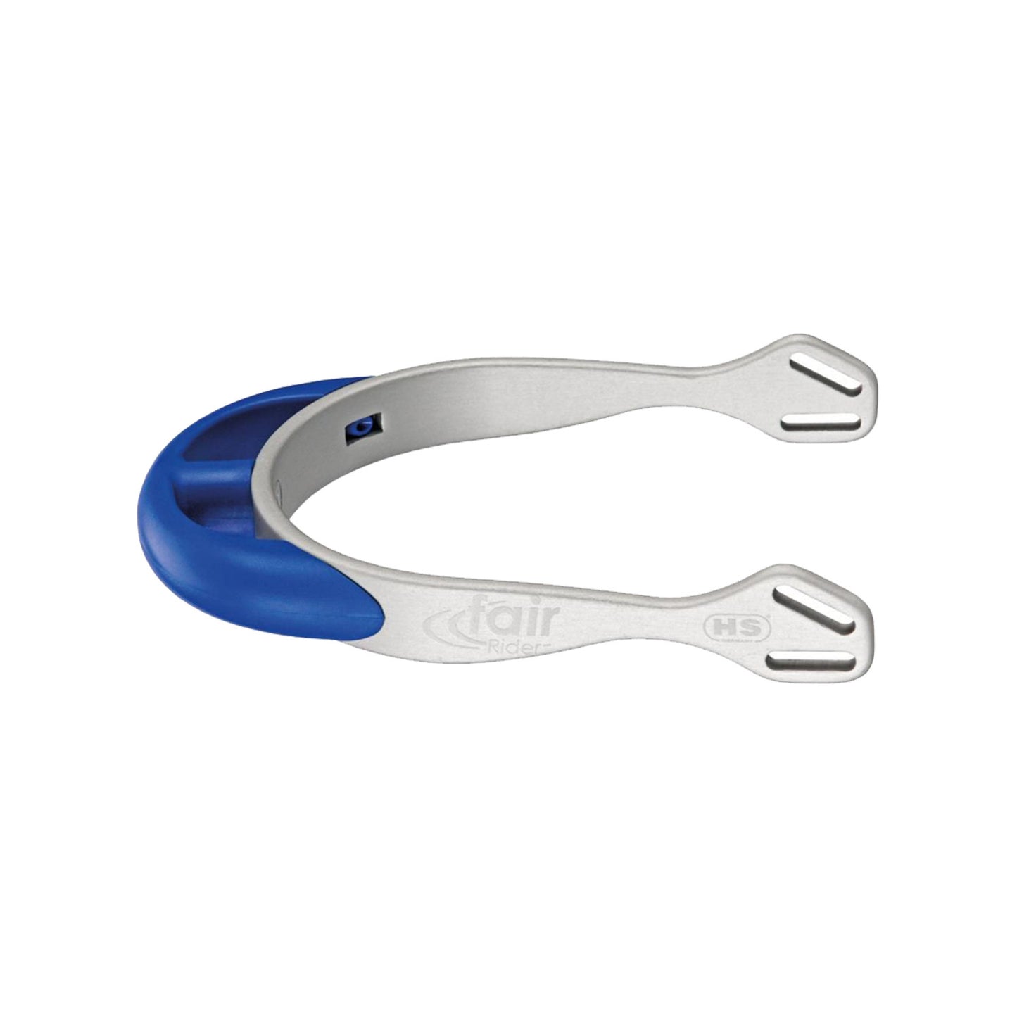 Espuelas Fairrider aluminio cuello redondeado azul 20mm Sprenger - Plateado