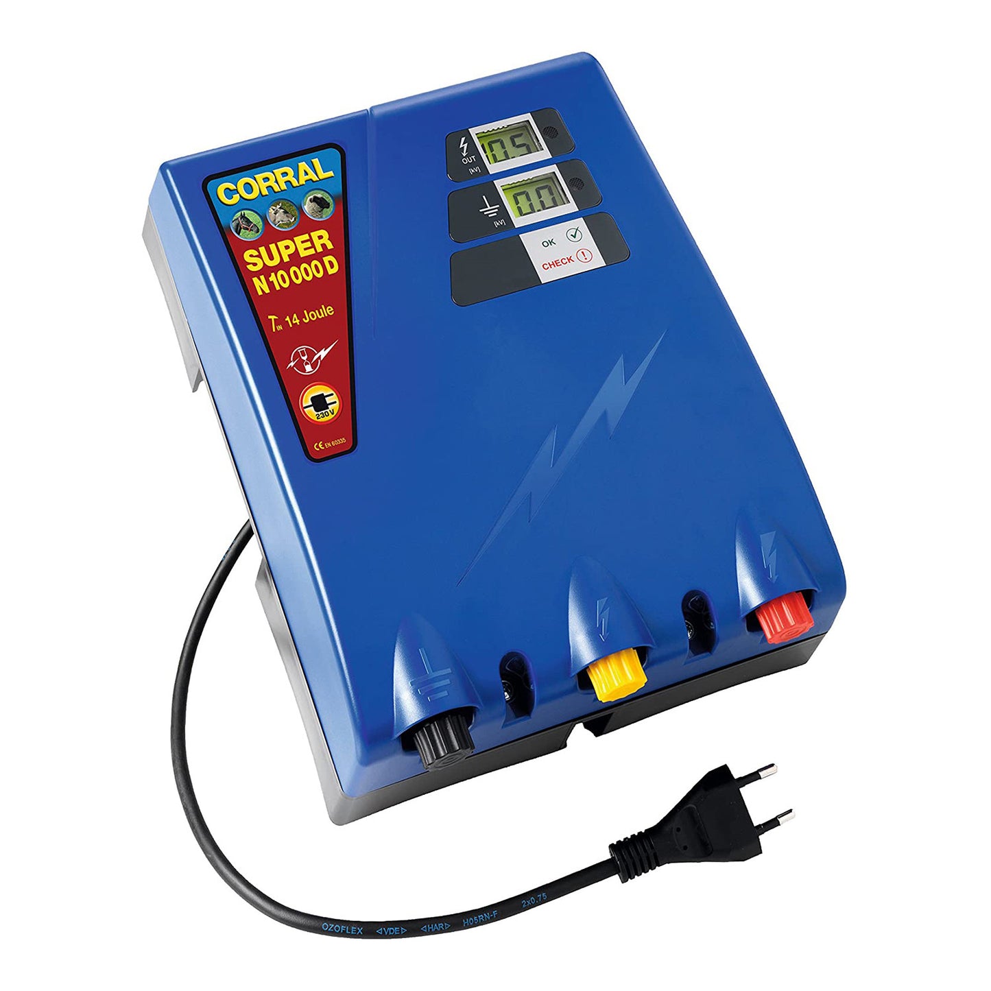 Corral super n 10000 unidad de cerca eléctrica 230v Ako