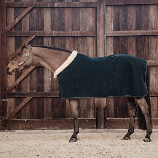 Manta para caballo Kentucky Limited Edition Fleece manta Show Heavy Dark Green para equitación - vista 2