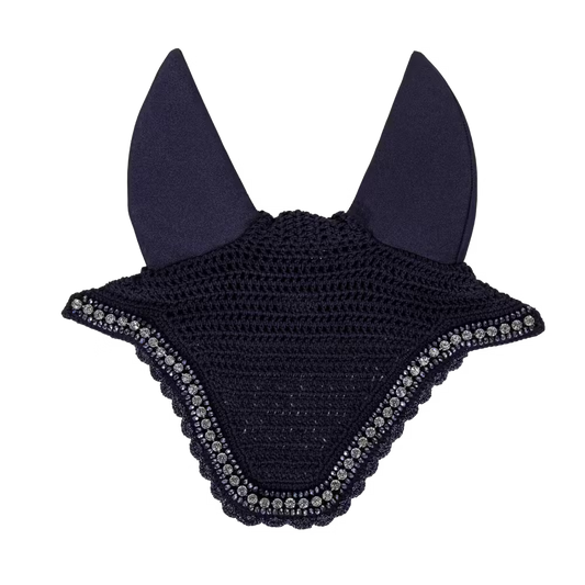 Orejerass Kentucky Fly Veil Wellington Big Stone and Pearls para equitación - vista 2