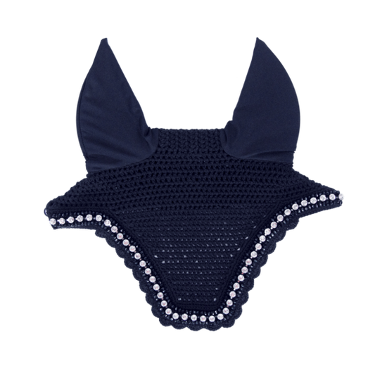 Soundless orejerass Kentucky Fly Veil Wellington Big Stone & Pearl Soundless para equitación
