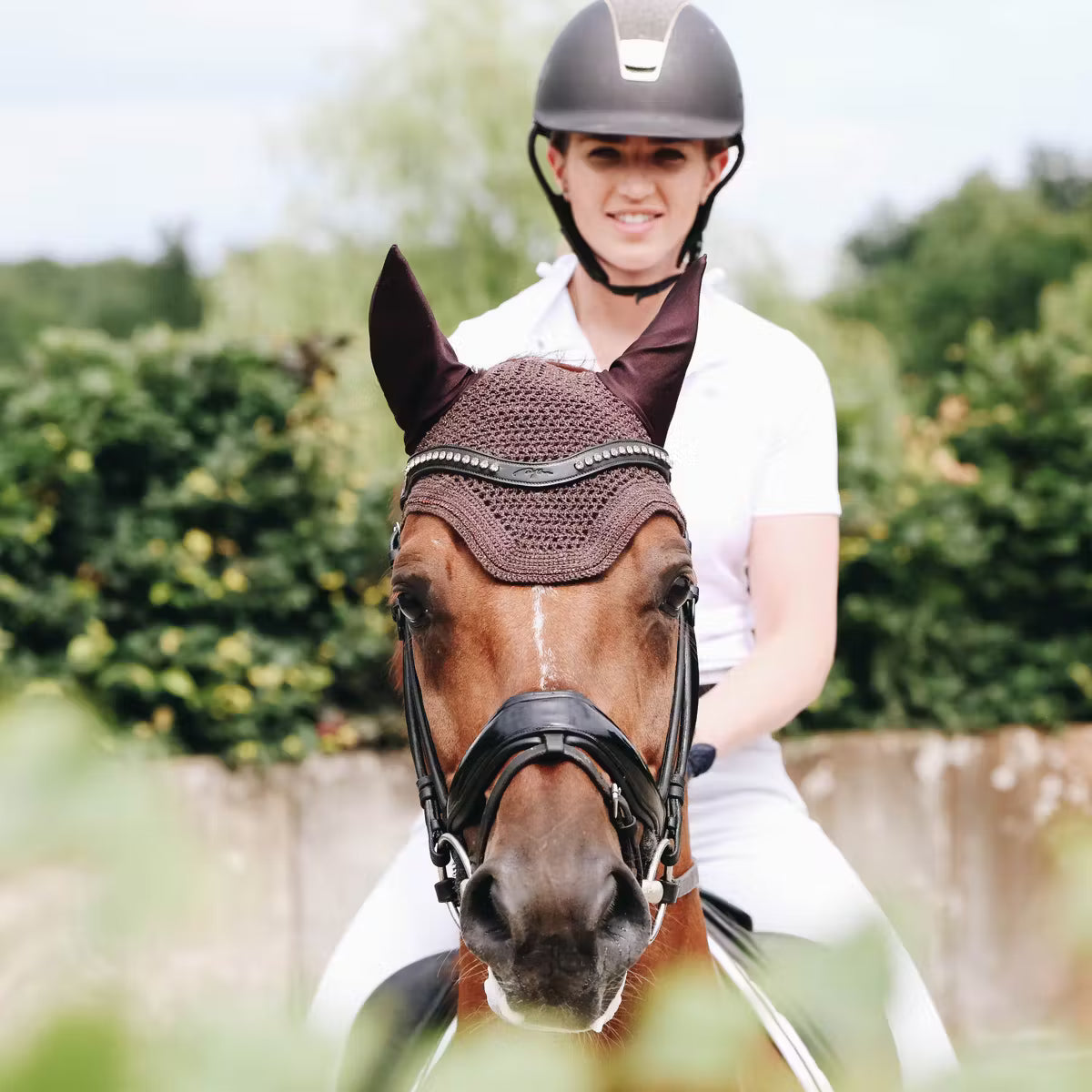 Ear Bonnets Kentucky Fly Veil Wellington Sparkling detalle 5