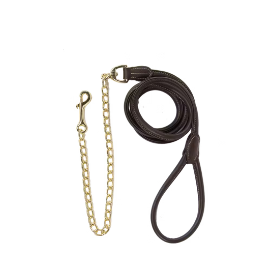 Ramal Kentucky Leather Chain Lead 270 cm para equitación - vista 2