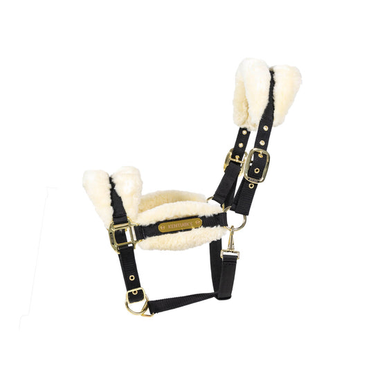Cabezada de cuadras Kentucky nuevo Nylon Sheepskin cabezada de cuadra Soft para equitación