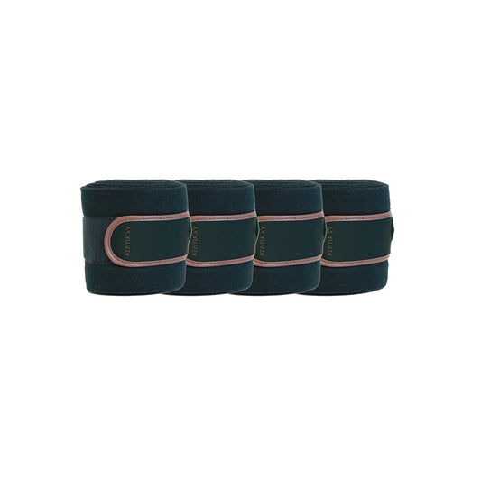 Accesorio ecuestre Bandages Kentucky Polar Fleece Bandages con Faux Leather Edging para equitación