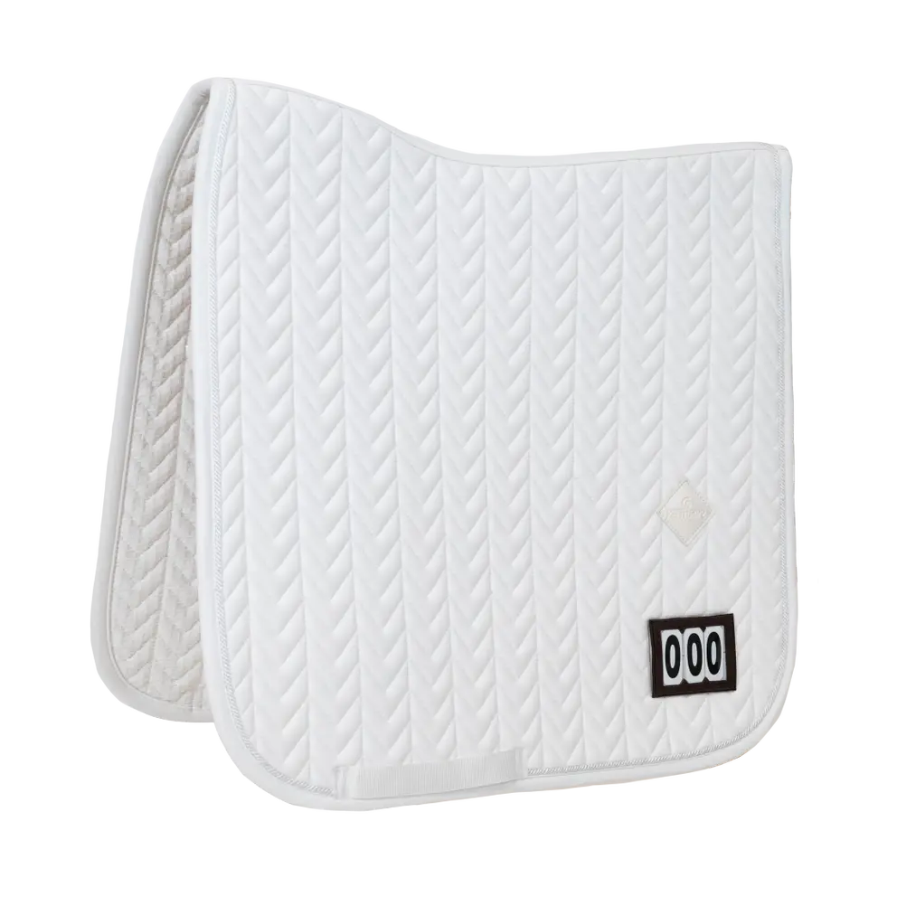 Manta para caballo Kentucky Saddle Pad Fishbone Competition 2 Numbers Dressage vista principal