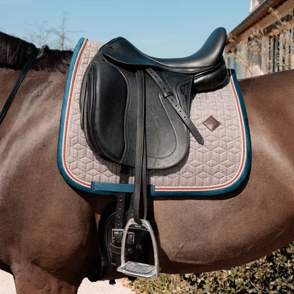 Manta para caballo Kentucky Saddle Pad Pied-de-Poule Bordeaux detalle 3