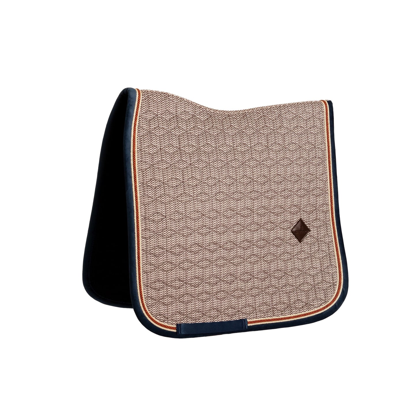 Manta para caballo Kentucky Saddle Pad Pied-de-Poule Bordeaux detalle 2