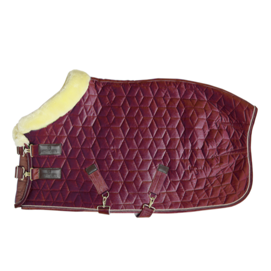 Manta para caballo Kentucky Show manta Velvet Bordeaux para equitación