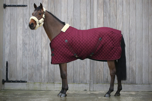 Manta para caballo Kentucky Stable manta Bordeaux para equitación