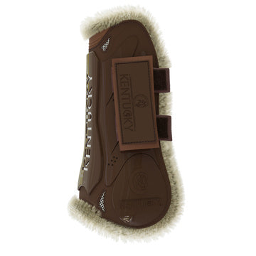 Kentucky Vegan Sheepskin protectores de tendón Velcro para equitación
