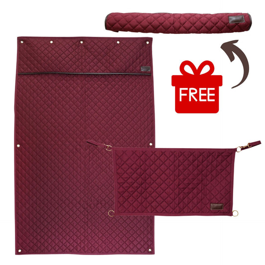 Protector ecuestre Kentucky Stable Show Set Bordeaux - Free Head Protector para equitación