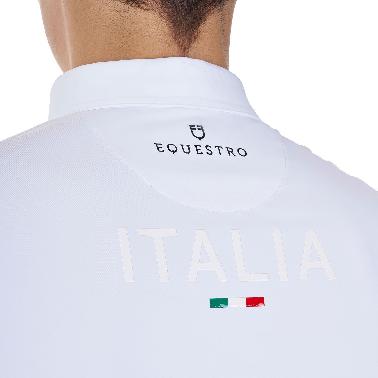 Polo de hombre de concurso Equestro X FISE - Blanco