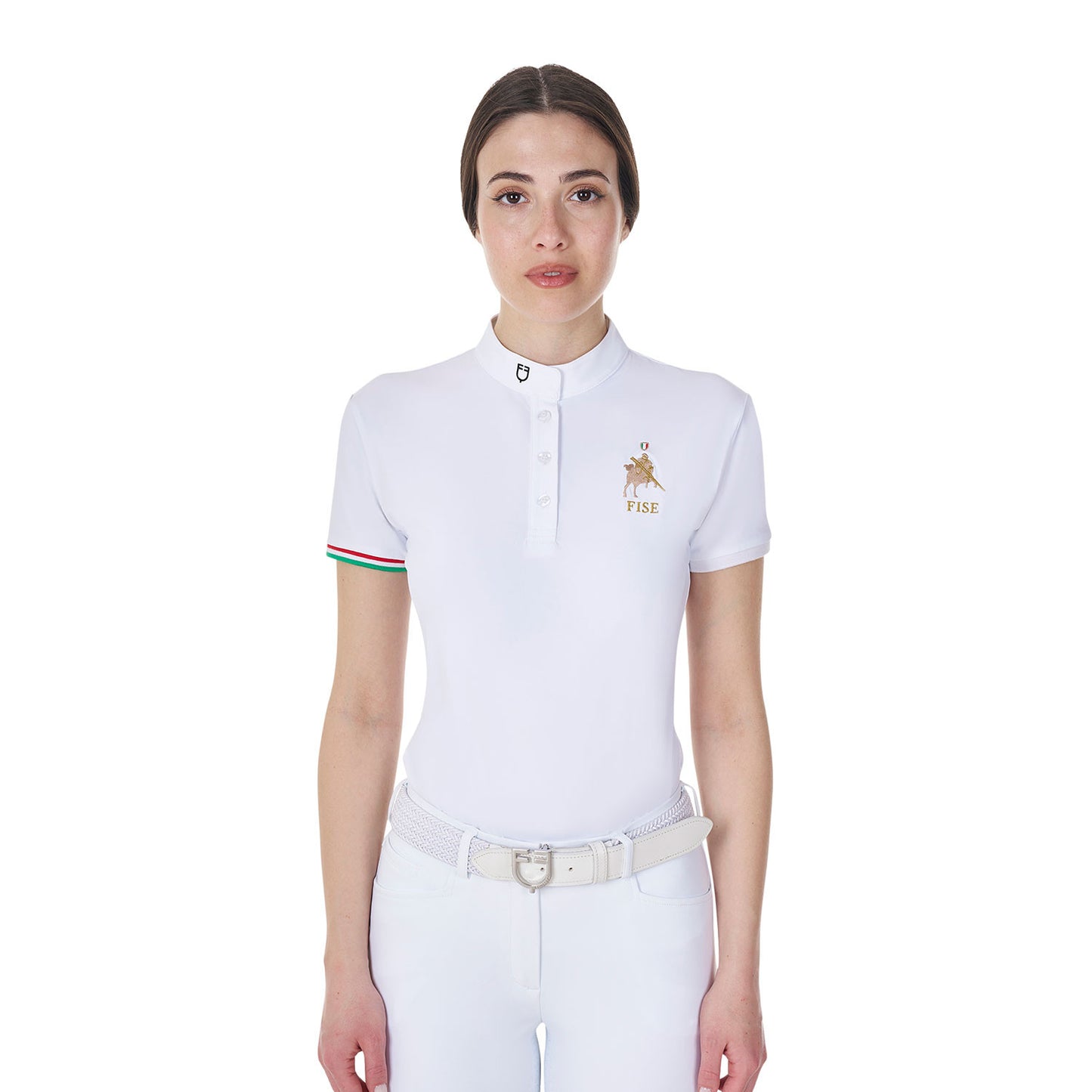 Polo de mujer de competición slim fit Equestro X FISE