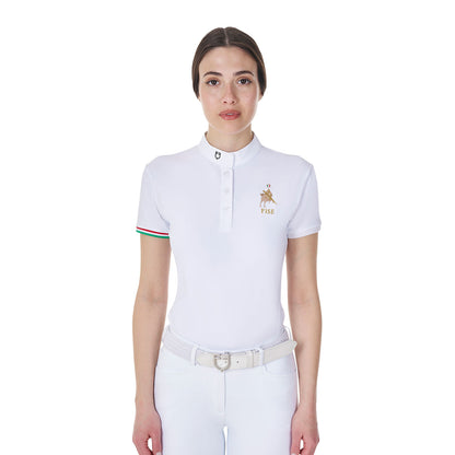 Polo de mujer de competición slim fit Equestro X FISE