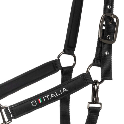 Cabezada acolchada de doble regulación Equestro X FISE - Negro