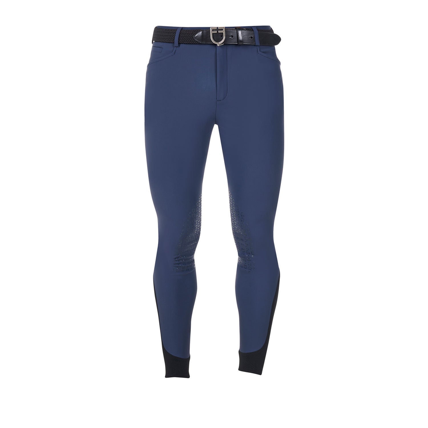Pantalones de hombre grip rodilla Equestro X FISE - Navy Blazer