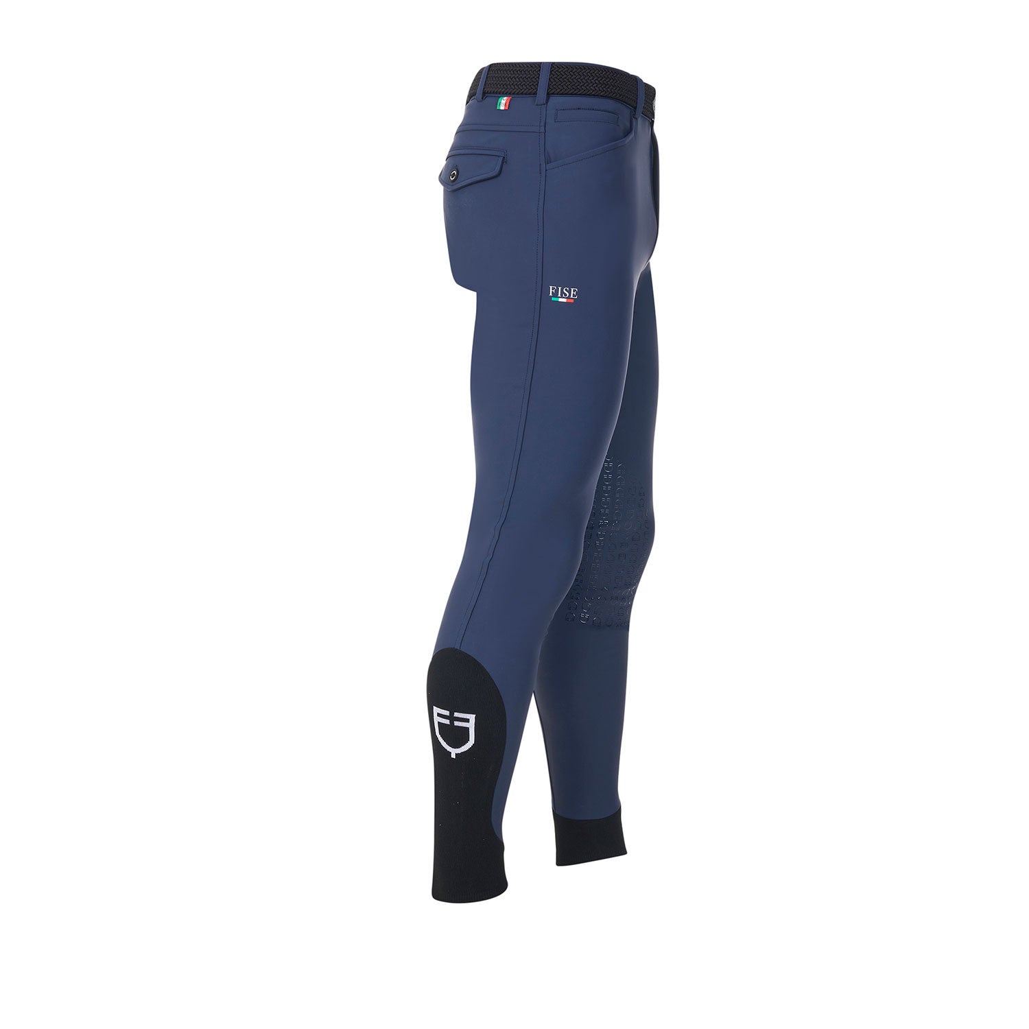 Pantalones de hombre grip rodilla Equestro X FISE - Navy Blazer