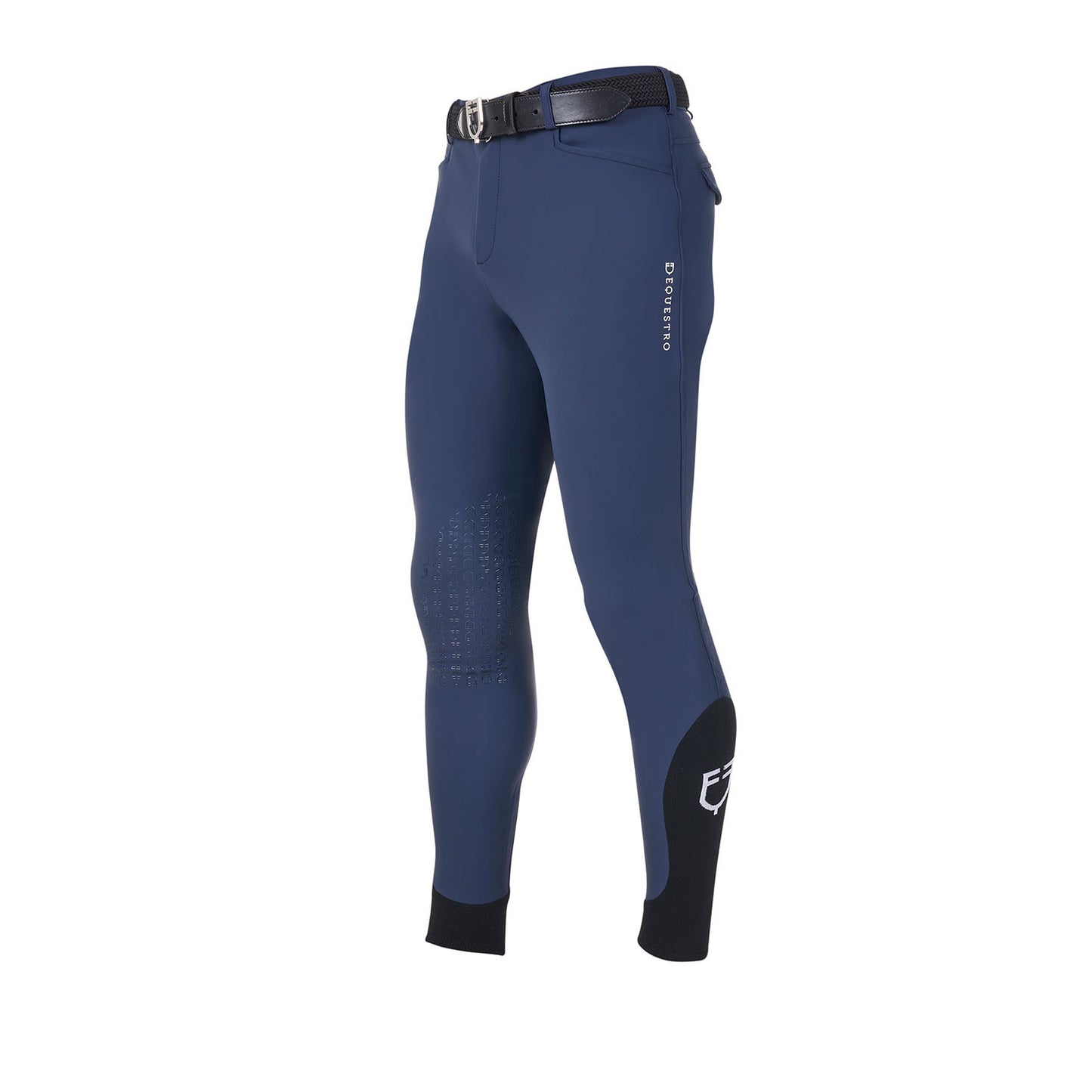 Pantalones de hombre grip rodilla Equestro X FISE - Navy Blazer