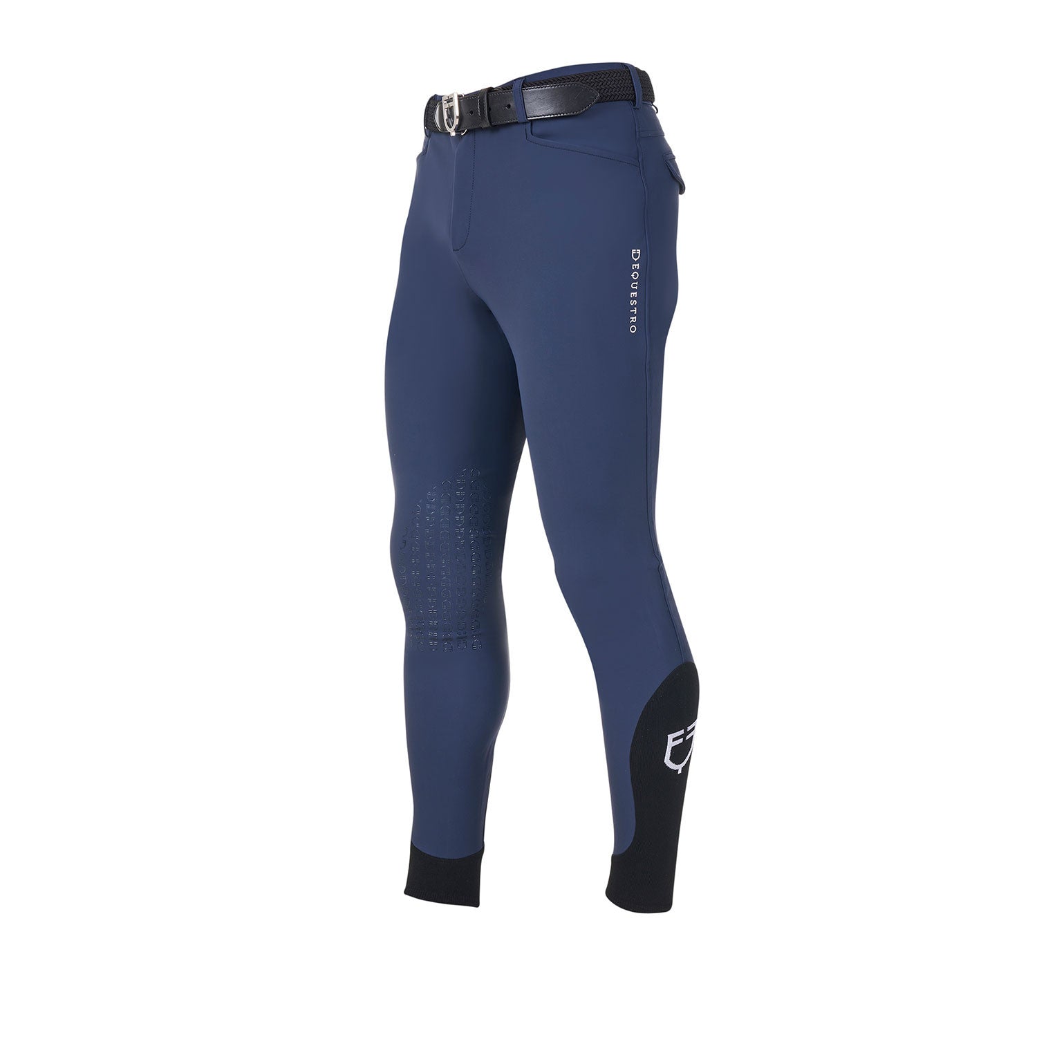 Pantalones de hombre grip rodilla Equestro X FISE - Navy Blazer