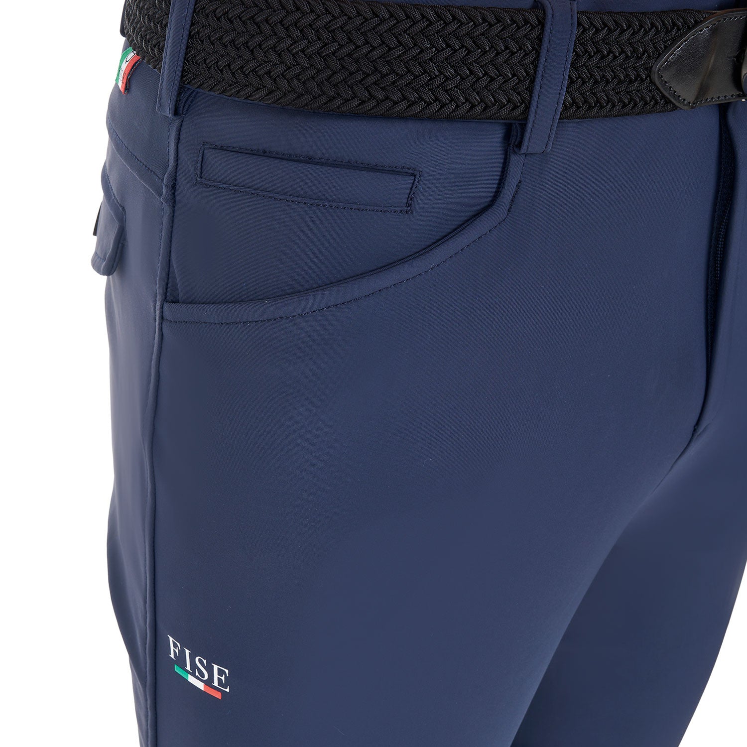 Pantalones de hombre grip rodilla Equestro X FISE - Navy Blazer