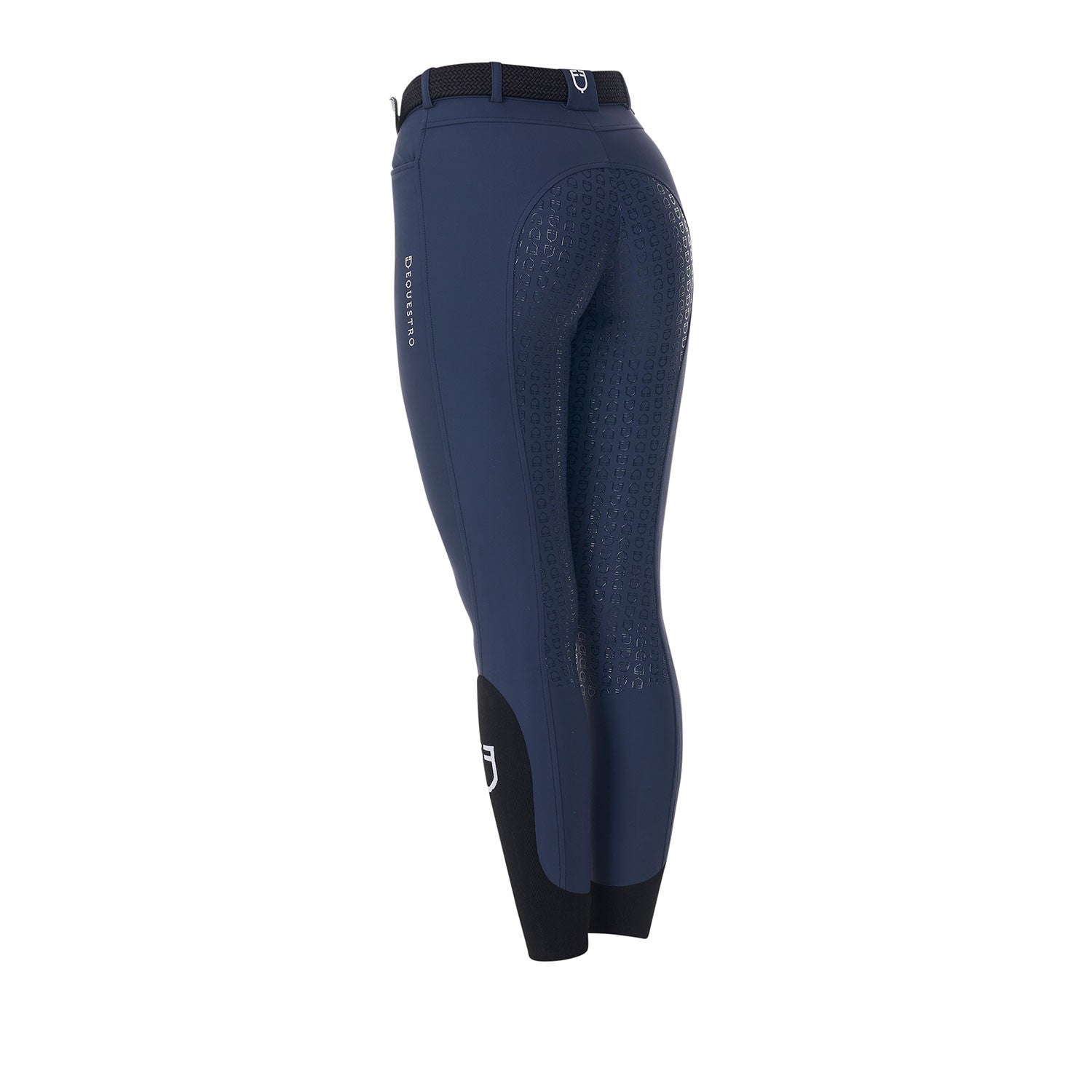 Pantalones de mujer full grip Equestro X FISE - Navy Blazer