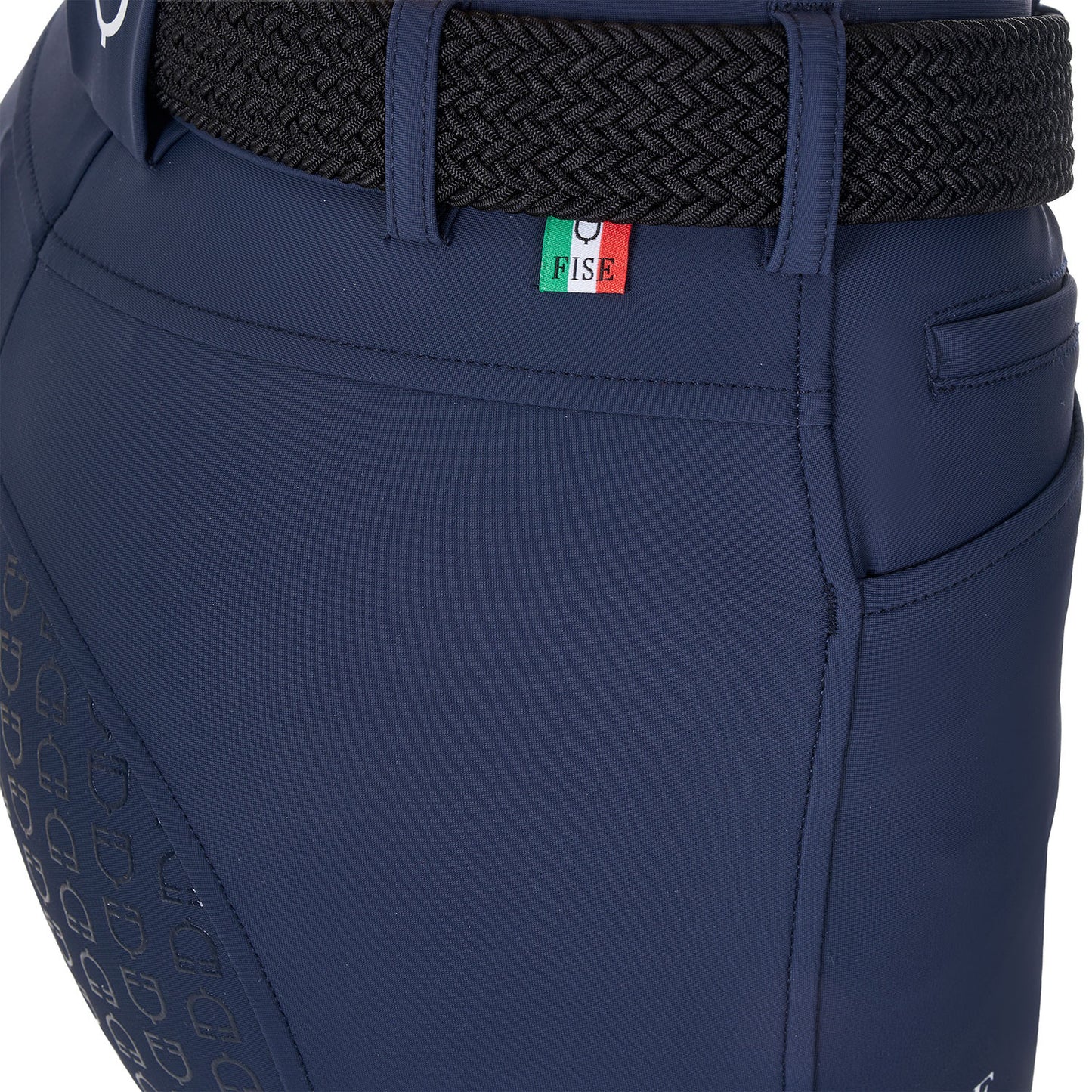 Pantalones de mujer full grip Equestro X FISE - Navy Blazer