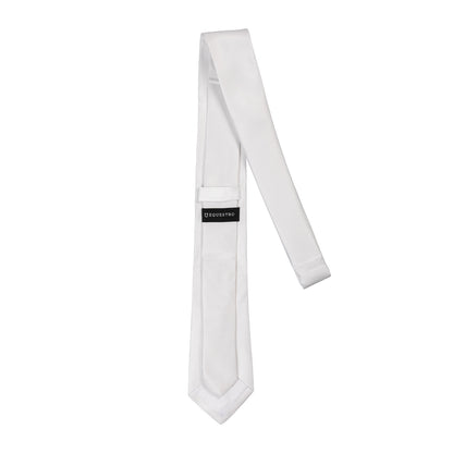 Corbata de competición con logo bordado Equestro X FISE - Blanco
