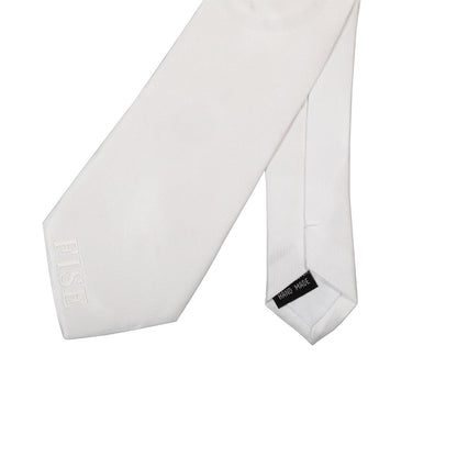 Corbata de competición con logo bordado Equestro X FISE - Blanco