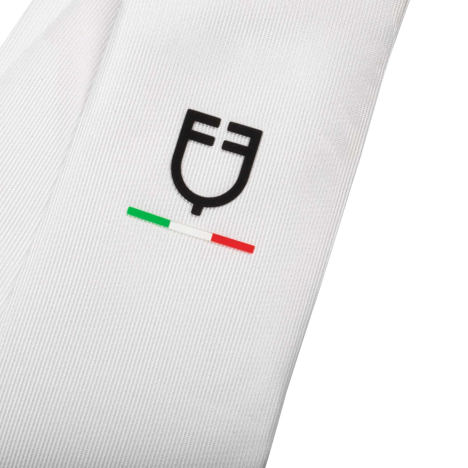 Corbata de competición con logo bordado Equestro X FISE - Blanco