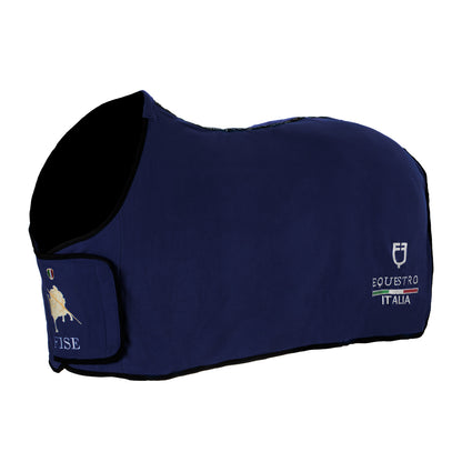 Manta polar con cierre frontal Equestro X FISE - Navy Blazer
