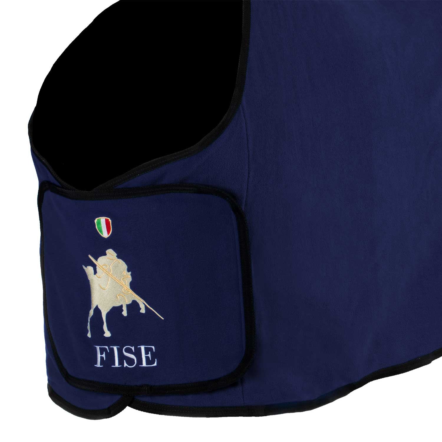 Manta polar con cierre frontal Equestro X FISE - Navy Blazer