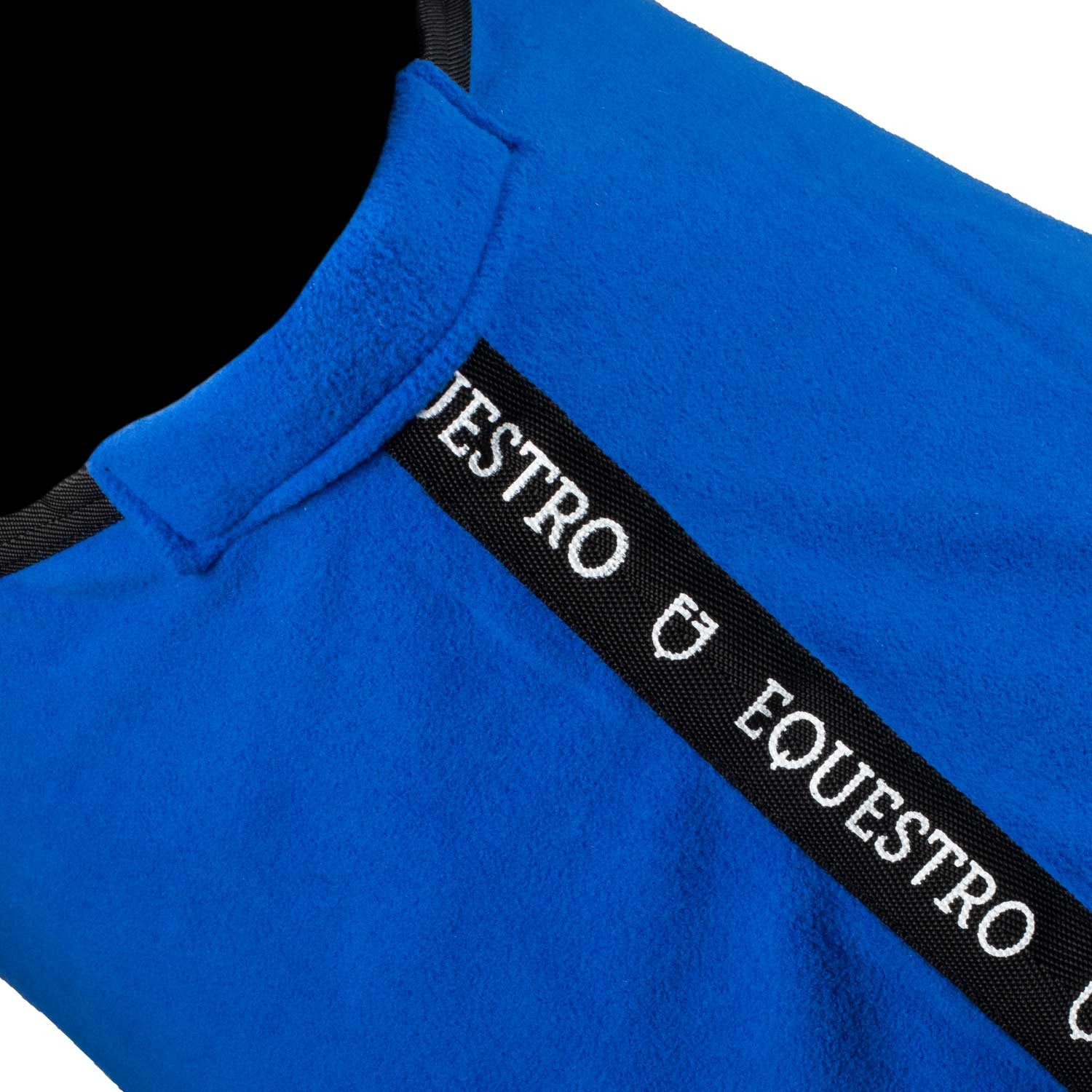 Manta polar con cierre frontal Equestro X FISE - Azzurro Savoia