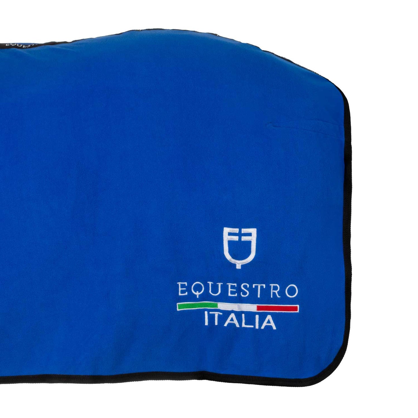 Manta polar con cierre frontal Equestro X FISE - Azzurro Savoia