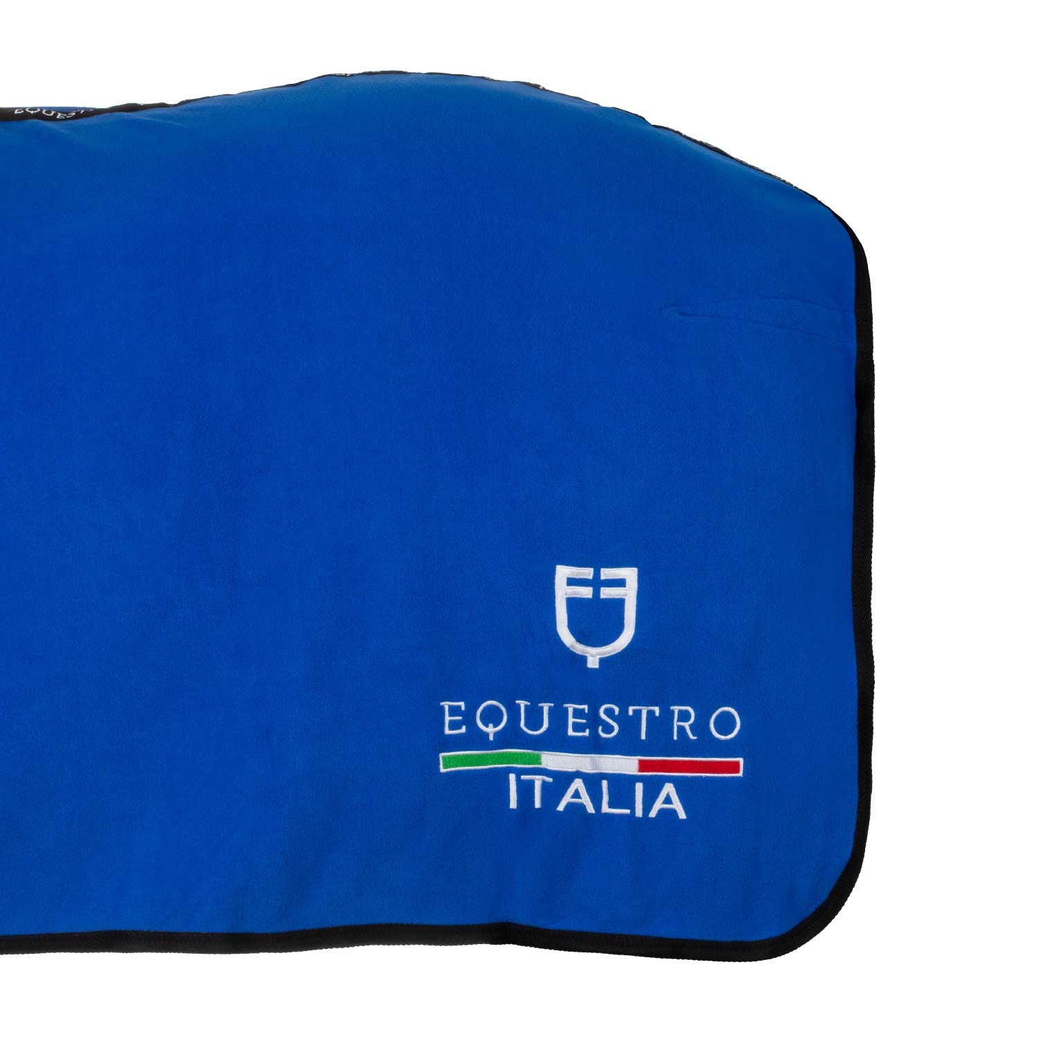 Manta polar con cierre frontal Equestro X FISE - Azzurro Savoia