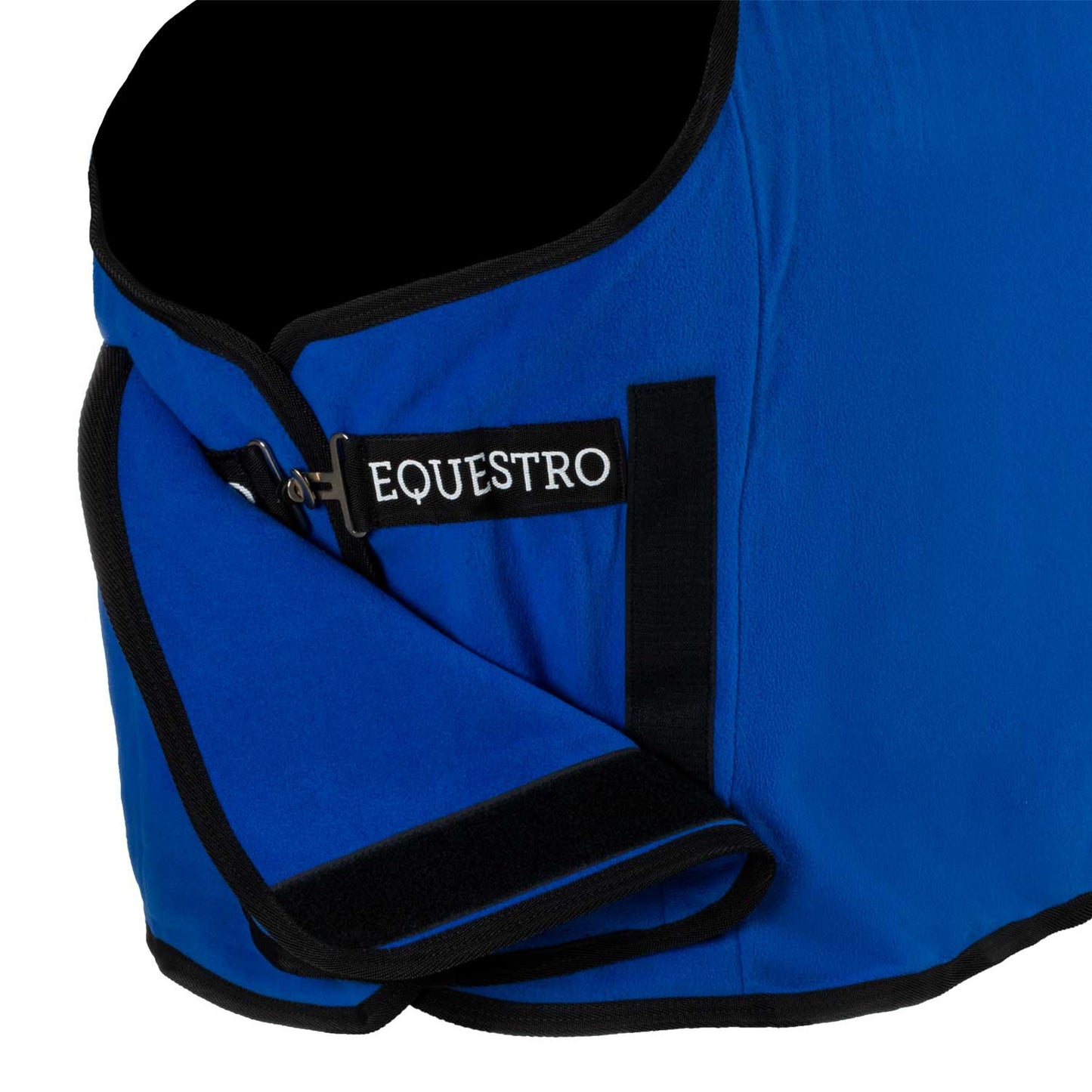 Manta polar con cierre frontal Equestro X FISE - Azzurro Savoia